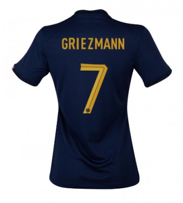 Frankrig Antoine Griezmann #7 Hjemmebanetrøje Dame VM 2022 Kort ærmer